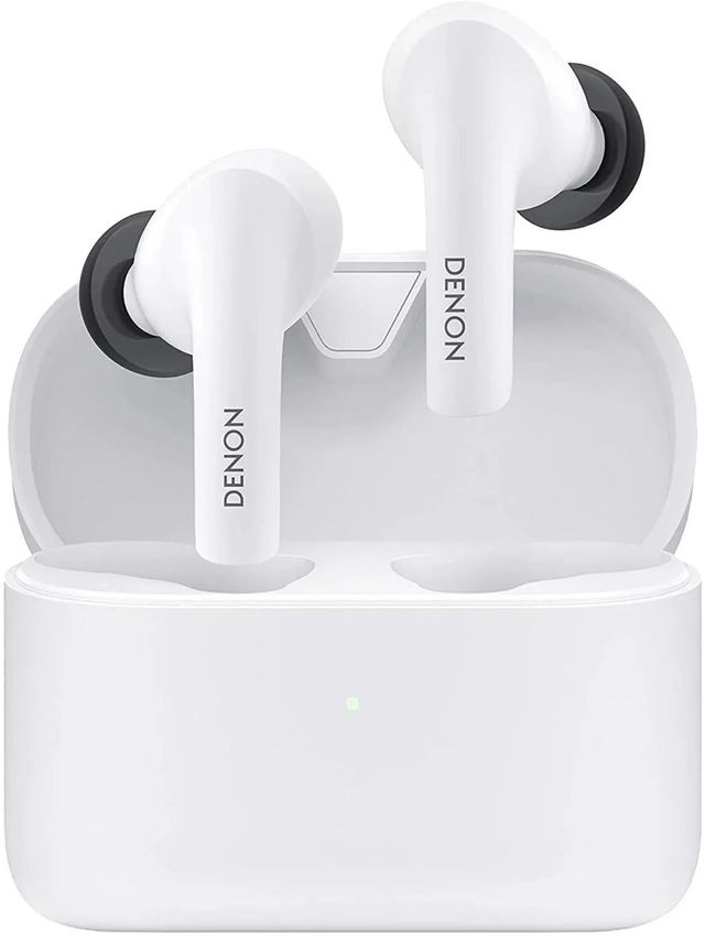 Denon®  White Wireless Earbuds-0