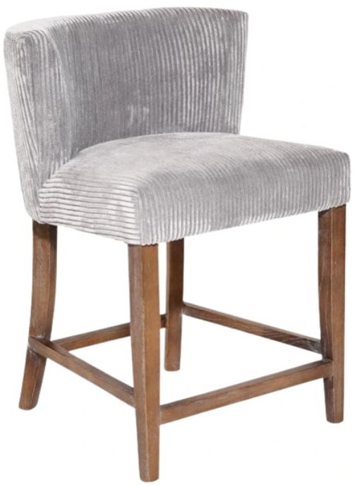 Nest Home Collections Weston Channel Gray/Gray Wash Counter Stool-0