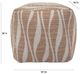 TOV Furniture Ember Cream/Natural Woven Pouf-2