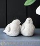 A & B Home Florence de Dampierre 2-Piece Whitewashed Sparrow Bird Accent Set-3