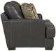Jackson Furniture Marco Gunmetal Leather Loveseat-3