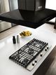 KitchenAid® 36'' Black Stainless Steel with PrintShield™ Finish Island Mount Canopy Range Hood-3