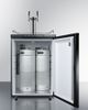 Summit® 5.6 Cu. Ft. Black Beer Cooler/Kegerator-2
