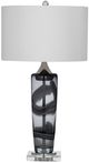 Bassett Mirror Nikola Clear/Gray Table Lamp-0