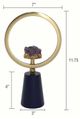 A & B Home Black/Gold Amethyst Stone Decorative Object-5