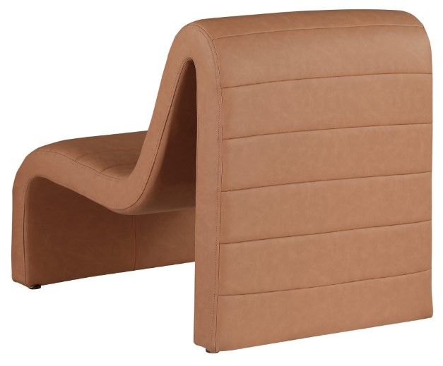 Meridian Furniture Ivy Cognac Vegan Leather Accent Chair-3