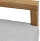 Dovetail Furniture Boe Light Gray/Natural Fabric/Teak Outdoor Sofa Chair-5