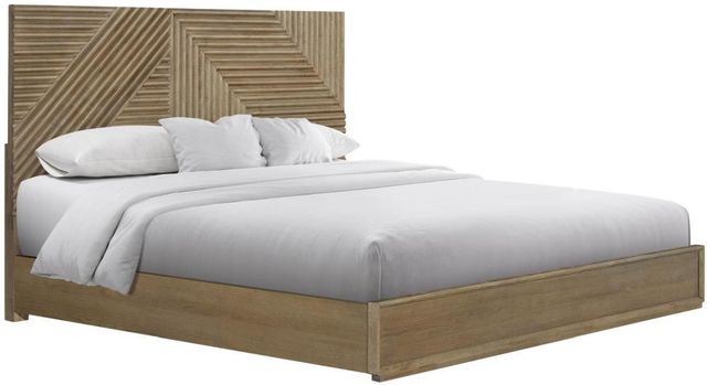 Bernards Linné Wheat Queen Matrix Panel Bed-3