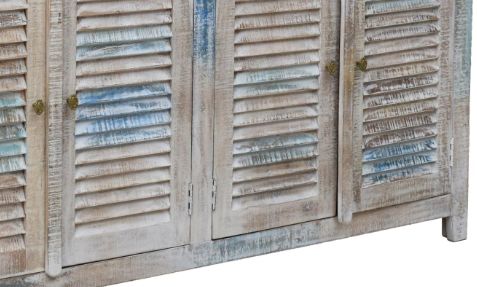 Jaipur Furniture Anika Group Thelma Coastal Blue Shutter Cabinet-2