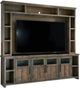 aspenhome® Finnegan Sandy Brown 98" Console and Hutch-0