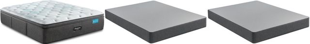 Beautyrest® Harmony™ Maui™ Hybrid Pillow Top Plush California King Mattress and Standard Foundation-1
