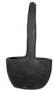 A & B Home Black Teak Wood Bowl with Handle-2
