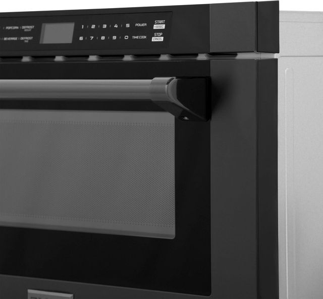 ZLINE 1.2 cu. ft. Black Stainless Steel Built-in Microwave Drawer -4