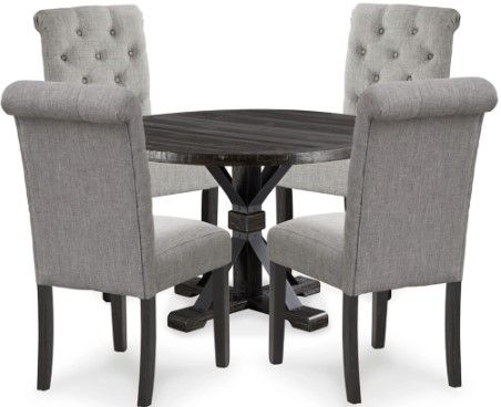 Signature Design by Ashley® Broshound 5-Piece Dark Brown/Gray Dining Set-0