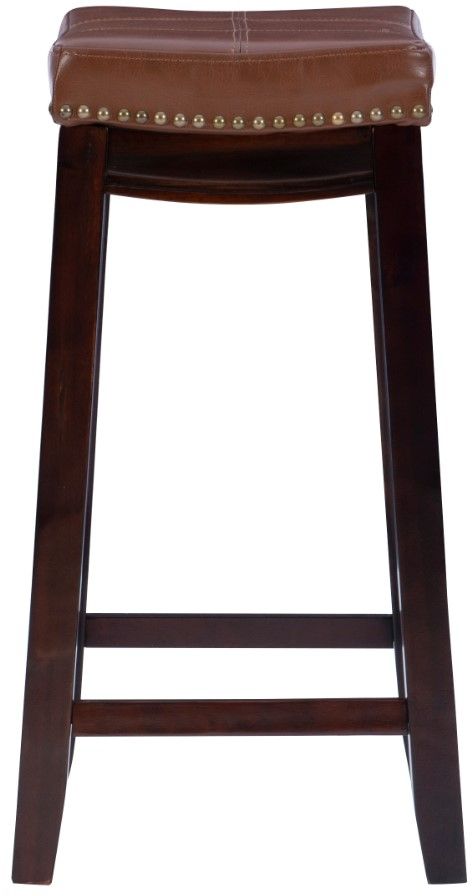 Linon Claridge Brown/Cognac Counter Stool-4