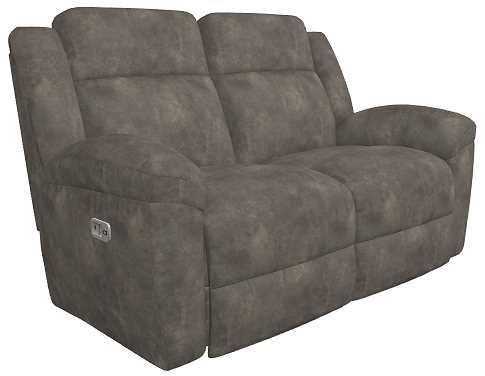 La-Z-Boy® Joel Smoke Power Reclining Loveseat with Headrest-0