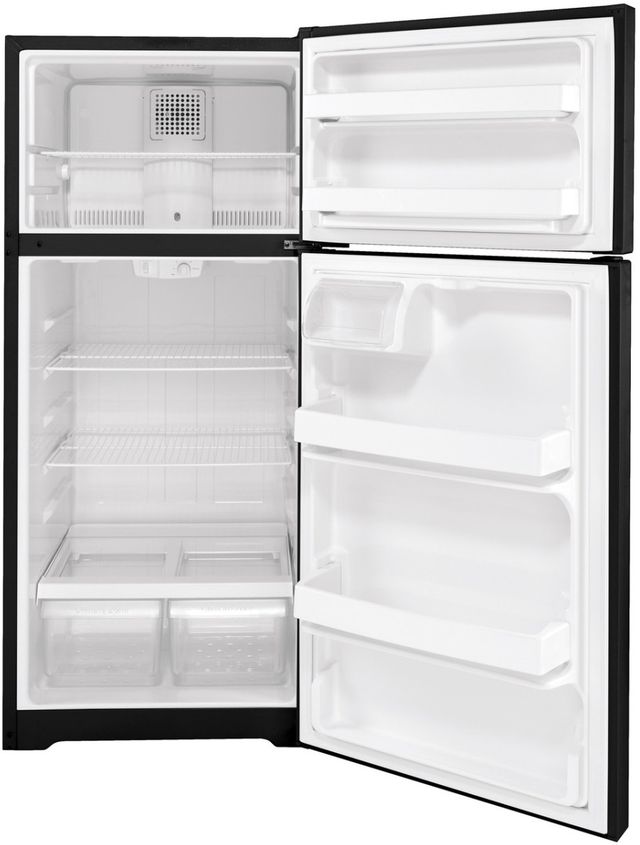 GE® 28" 16.6 Cu. Ft. Black Top Freezer Refrigerator-2