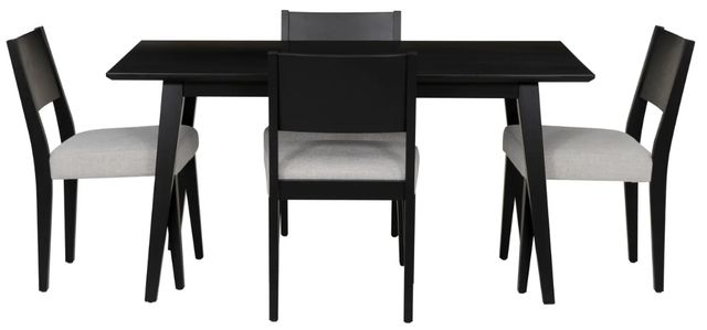 Powell® Cosgrove 5-Piece Black/Light Gray Upholstered Dining Set-2
