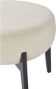 Renwil® Micha White Sherpa Stool-4