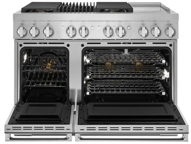 JennAir® NOIR™ 48" Stainless Steel Pro Style Dual Fuel Range-2