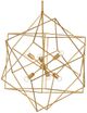 Currey & Company Aerial Antique Gold Leaf Chandelier-0