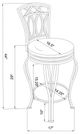 Coaster® Adamsville Black Upholstered Swivel Bar Stool-2