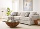 Michael Nicholas Designs Dahlia 2-Piece Coconut Parchment Left-Arm Facing Sectional with Pillows-1
