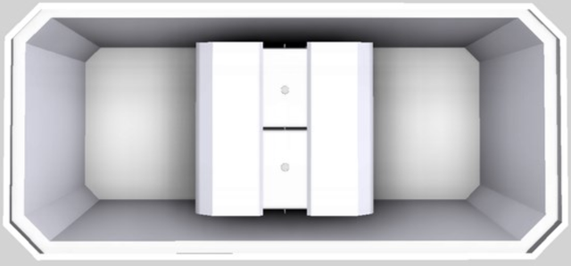 Vent-A-Hood® Designer Series 66" White Island Range Hood-2