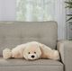 Nourison Home™ Mina Victory Plush Lines Ivory 18''x22'' Bear Stuffed Toy-3