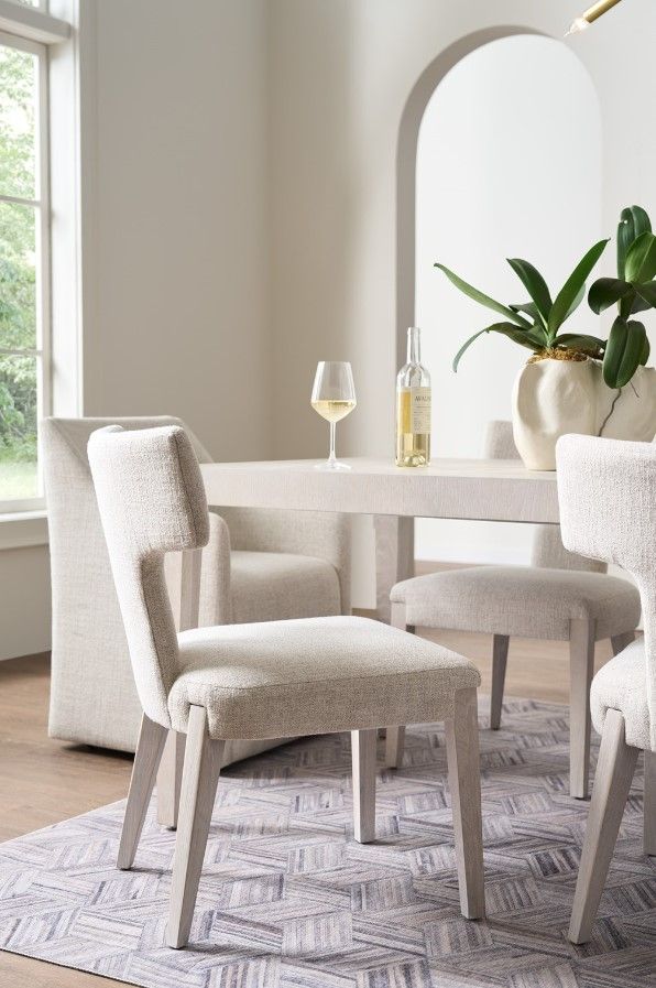 Universal Explore Home™ Avaline Monique Linen/White Oak Raen Side Chair-1