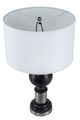 A & B Home Black/Gray Table Lamp with Hammered Metal-2