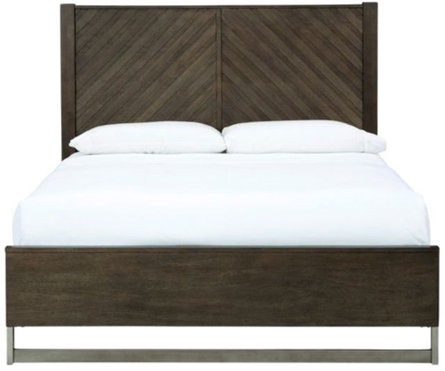 Ashley® Arkenton Grayish Brown Queen Panel Bed-1