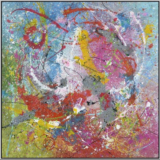 Classy Art Style 2 Hand Painted Textured Canvas Wall Art-0
