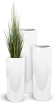 Le Present Lux Cylindra White 51" Planter-2