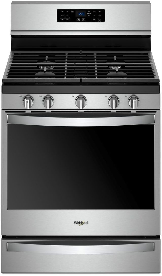 Whirlpool® 30" Fingerprint Resistant Stainless Steel Freestanding Gas Range-0