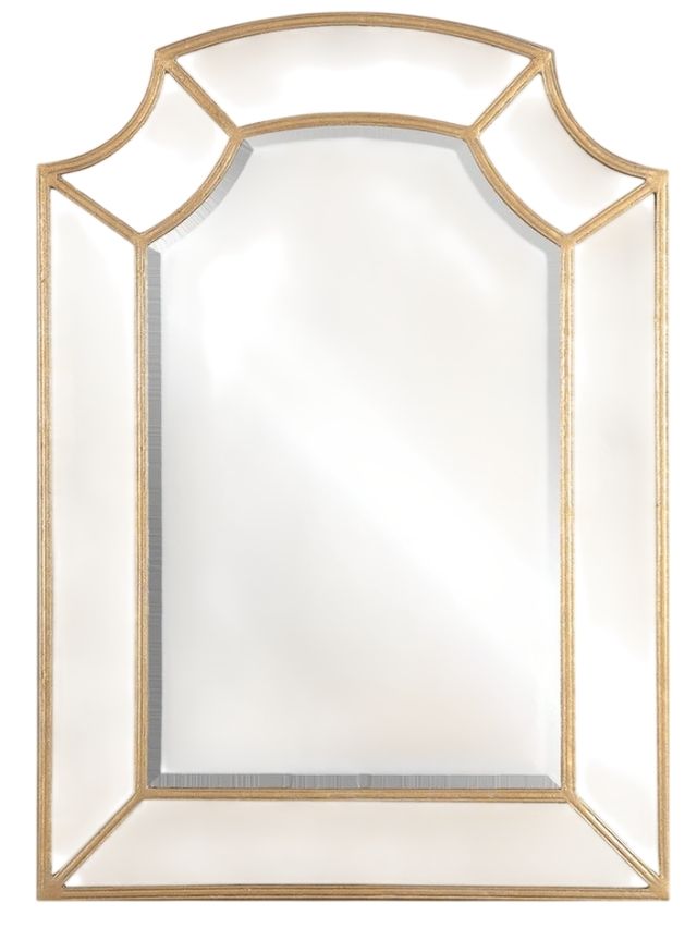Uttermost® Francoli Antique Gold Leaf Arch Mirror-0