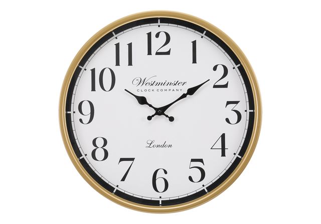 Monarch Specialties Inc. Antique Gold 16" Wall Clock-0