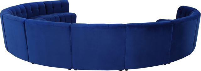 Meridian Furniture Limitless 11-Piece Navy Velvet Modular Sectional-3