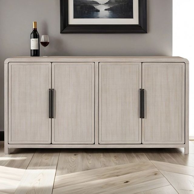 Furniture of America® Belize Gray Fog Cabinet-1