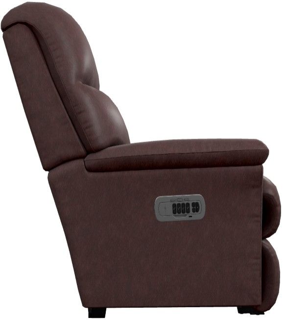La-Z-Boy® Reed Pomegranate Leather Power Wall Recliner with Headrest and Lumbar-3