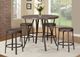 Nationwide Furniture Distributors 5 Piece Weathered Brown Dining Set-0