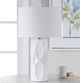 Uttermost® Sinclair Glossy White Glaze Table Lamp-1