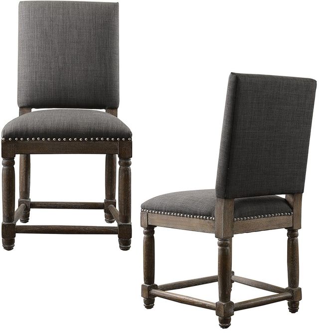 Olliix by Madison Park Grey Cirque Dining Chair (Set of 2)-2