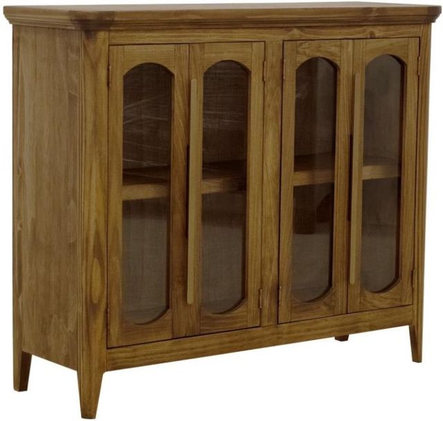 International Furniture Direct Brava Brown 4-Door Console-0