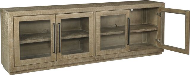 Signature Design by Ashley® Waltleigh Distressed Brown Accent Cabinet-2