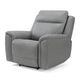 Kate Preston Home Grey Leather Zero Gravity Power Headrest Recliner-1