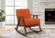 Homelegance® Waithe Dark Walnut/Orange Rocking Chair-1