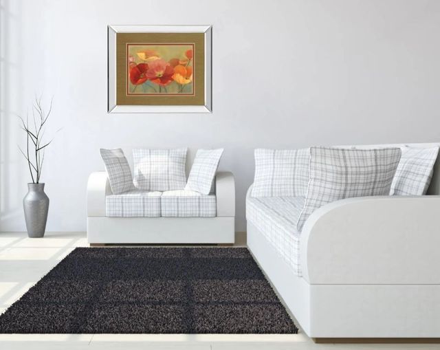 Classy Art Summer poppies by Sandra Iafrate Mirror Framed Wall Art-2