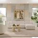 TOV Furniture Travie 4-Piece White Sand Modular Sofa-1