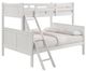 Elements International Sami White Twin Over Full Bunk Bed-0